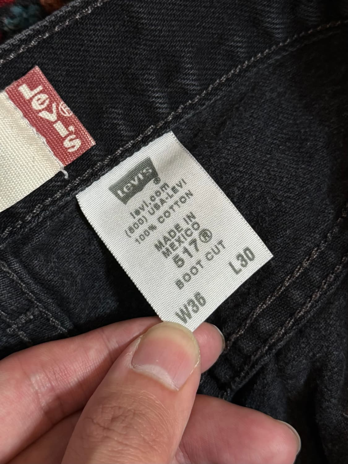 00's 리바이스 517 블랙 부츠컷 플레어진 상품이미지10