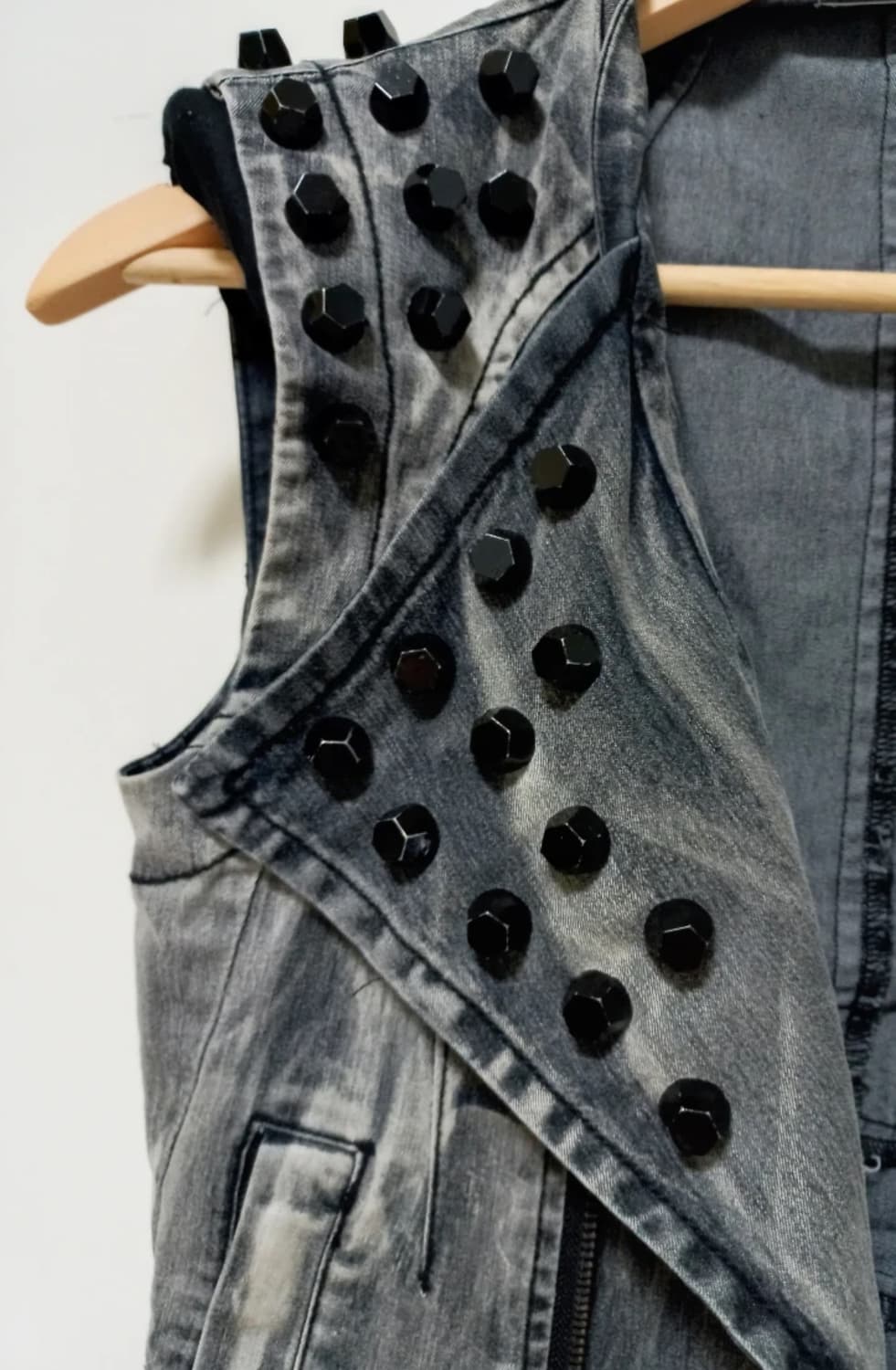 Y2k denim vest 상품이미지2