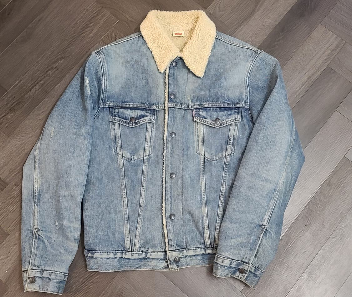 LVC 리바이스 쉐르파 세르파 셰르파 시어링 양털 트럭커 연청 워크웨어 상품이미지1