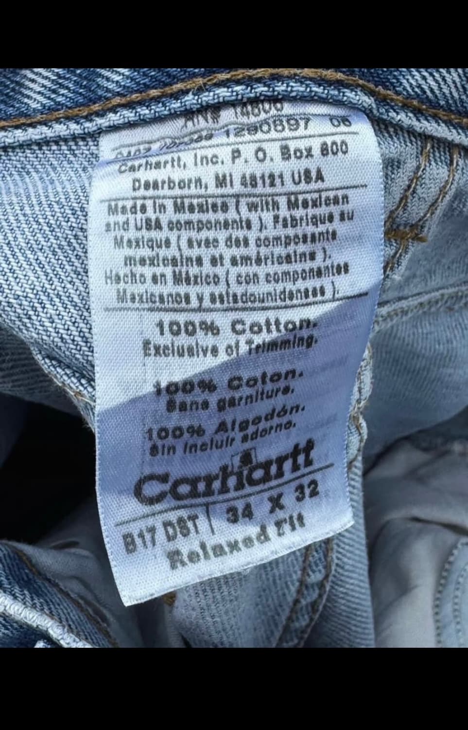 Carhartt Old Jeans 상품이미지5