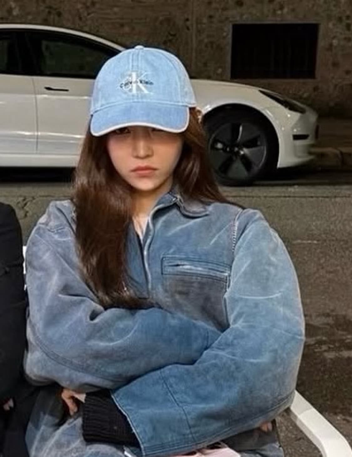 캘빈클라인 모노그램 데님 엠브로이더리 볼캡 상품이미지2