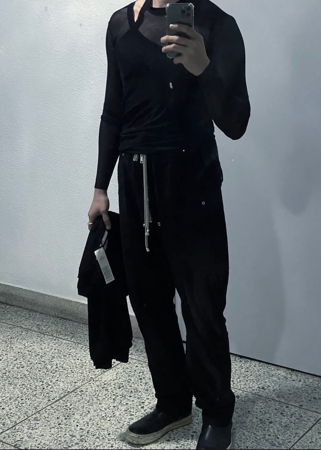 Rick Owens / 블랙 숏 바나나 니트 / L 상품이미지3