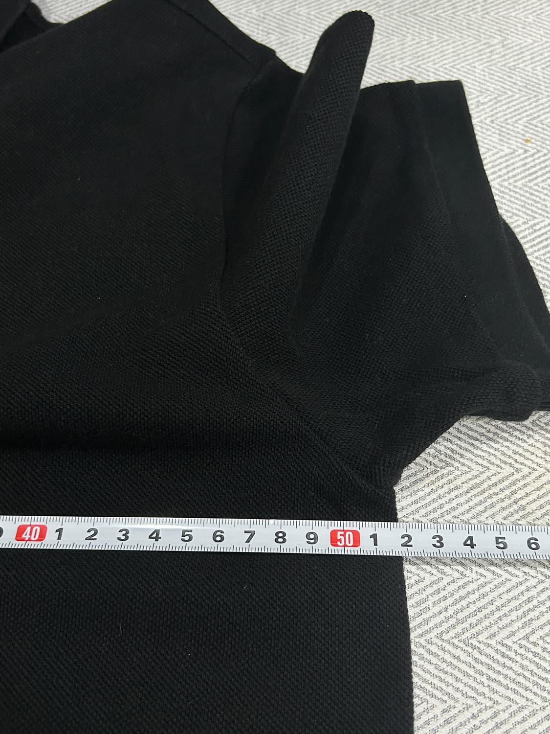 캉골 로고 반팔 카라티 피케티 블랙 상품이미지8