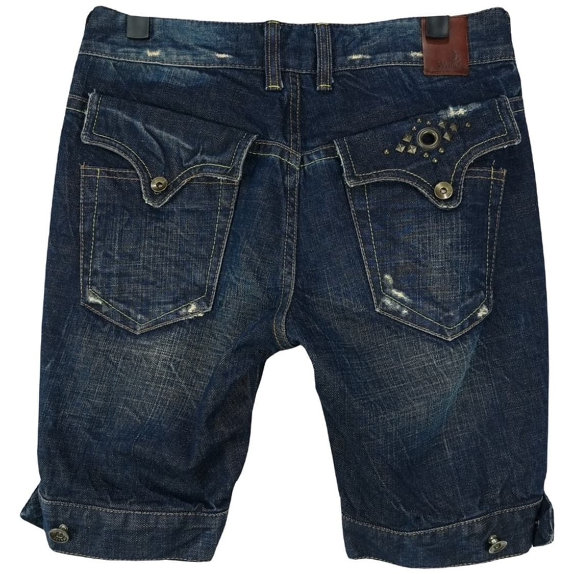 [일본빈티지] 스터드 디테일 데님 하프 팬츠 청반바지 M20164 상품이미지3