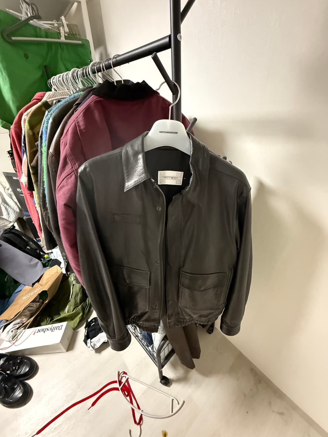 해칭룸 램스킨 레더 a2 자켓 사이즈2 상품이미지1