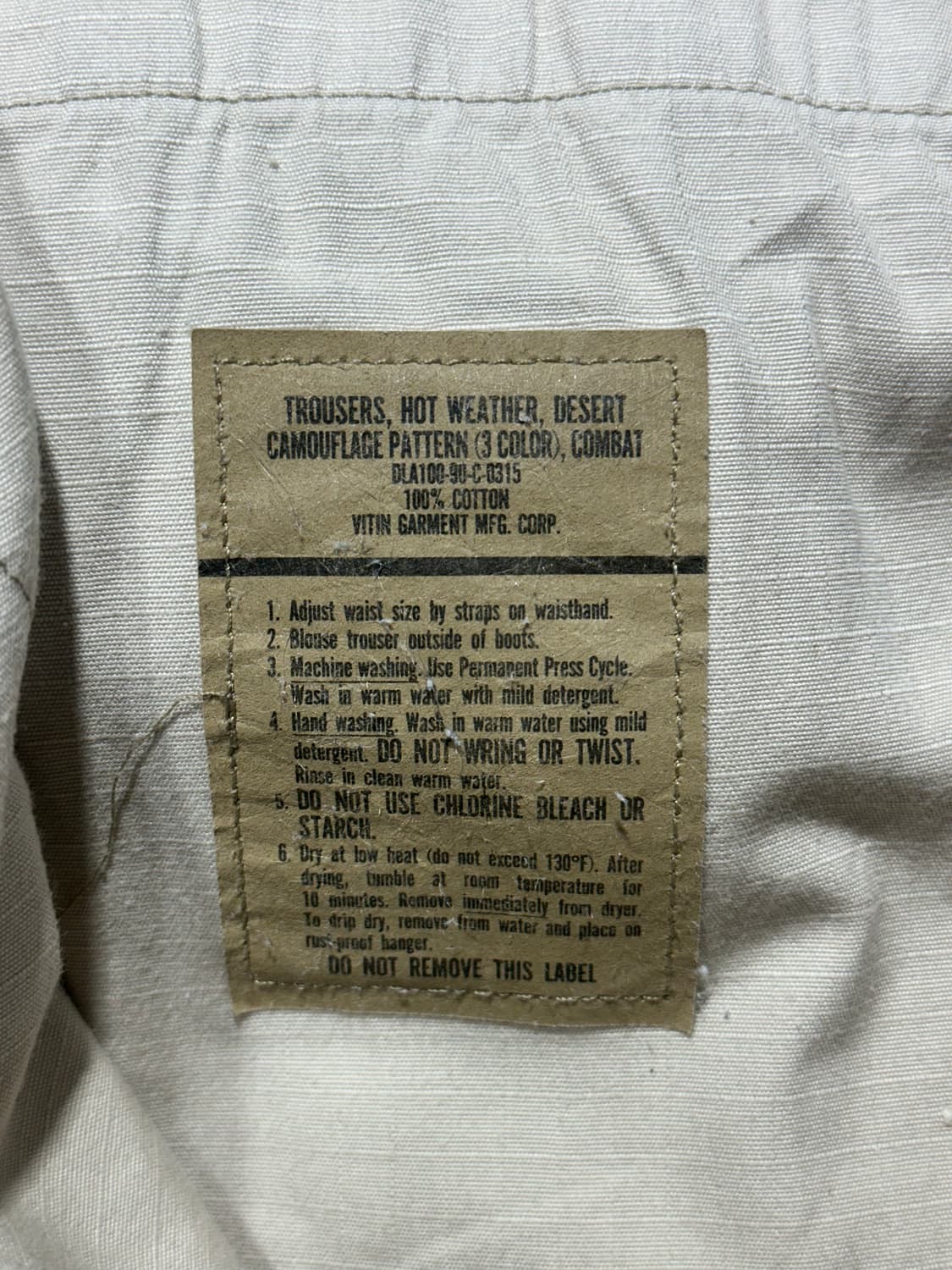 미군 사막삼색 립스탑 팬츠 상품이미지8