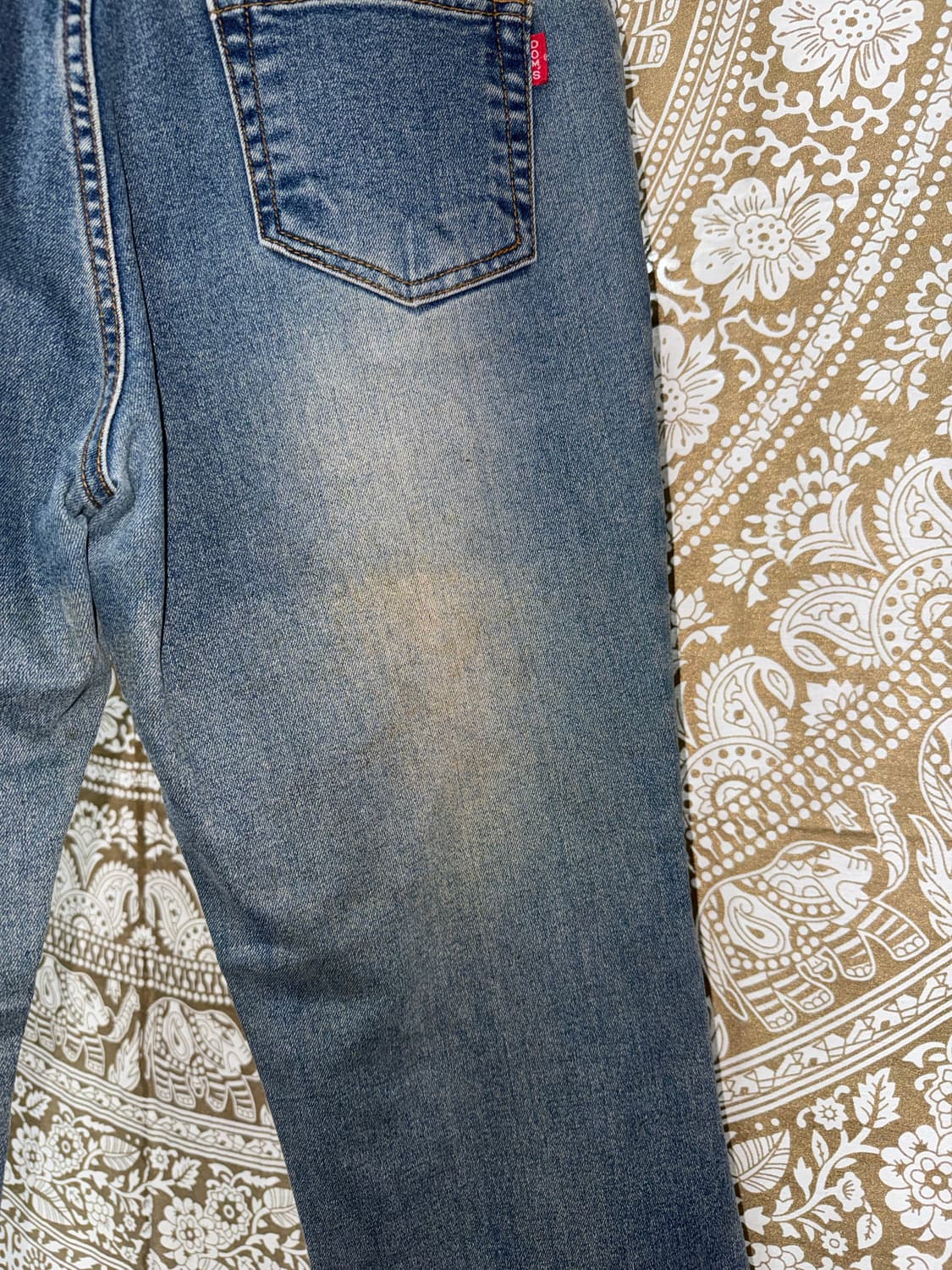 Dom jeans 빈티지 스터드 패턴 데님팬츠  상품이미지7