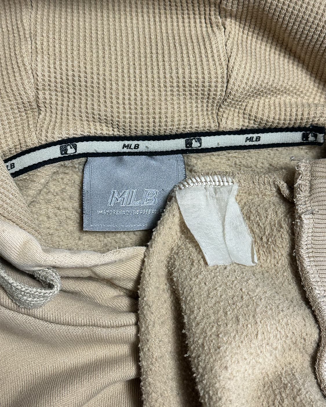 MLB 베이지 기모 후드 상품이미지4