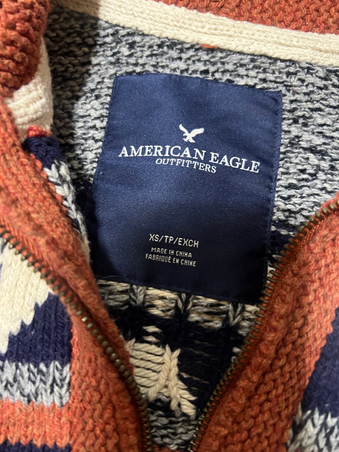 American Eagle 나바호 에스닉 패턴 코위찬 가디건 상품이미지3