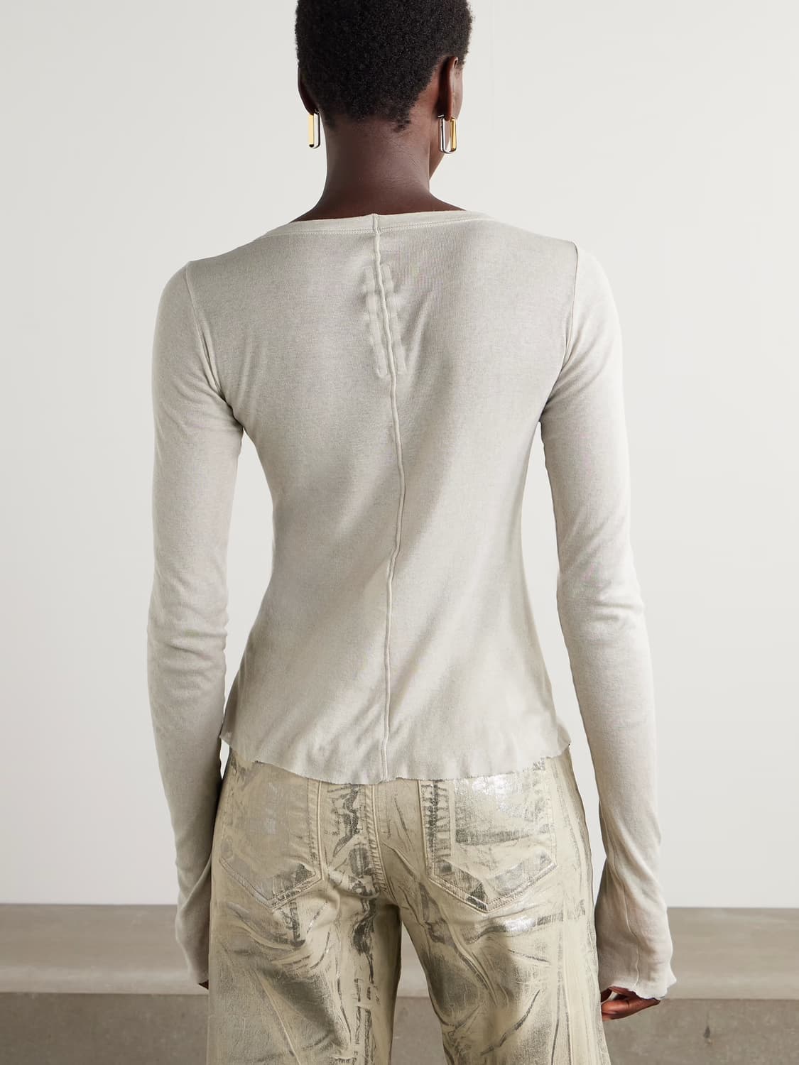 릭오웬스 면 긴팔 티셔츠 상품이미지2