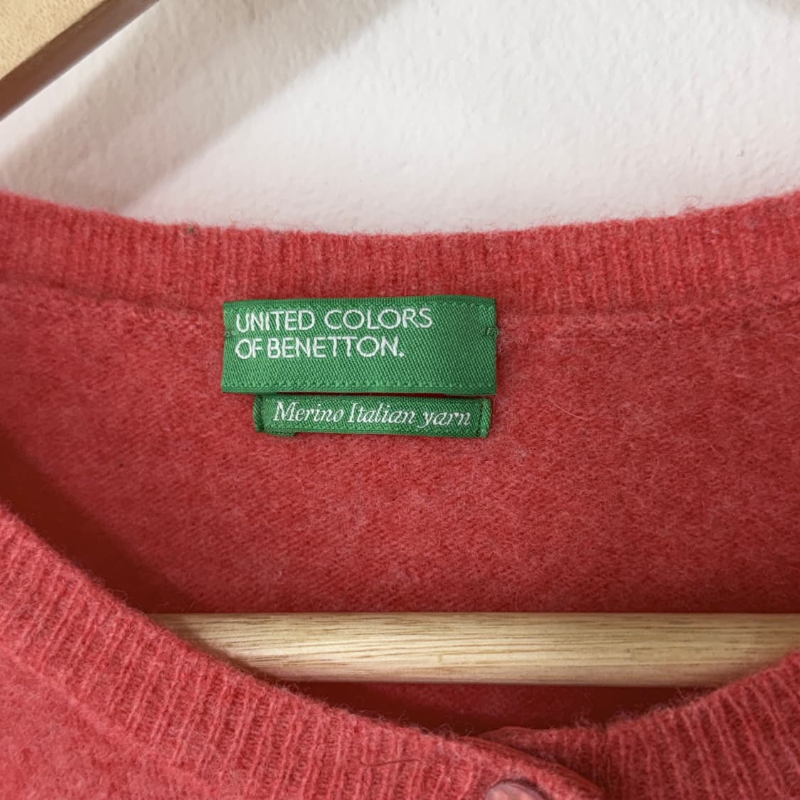 [XL] 베네통 라운드넥 울 가디건 상품이미지5