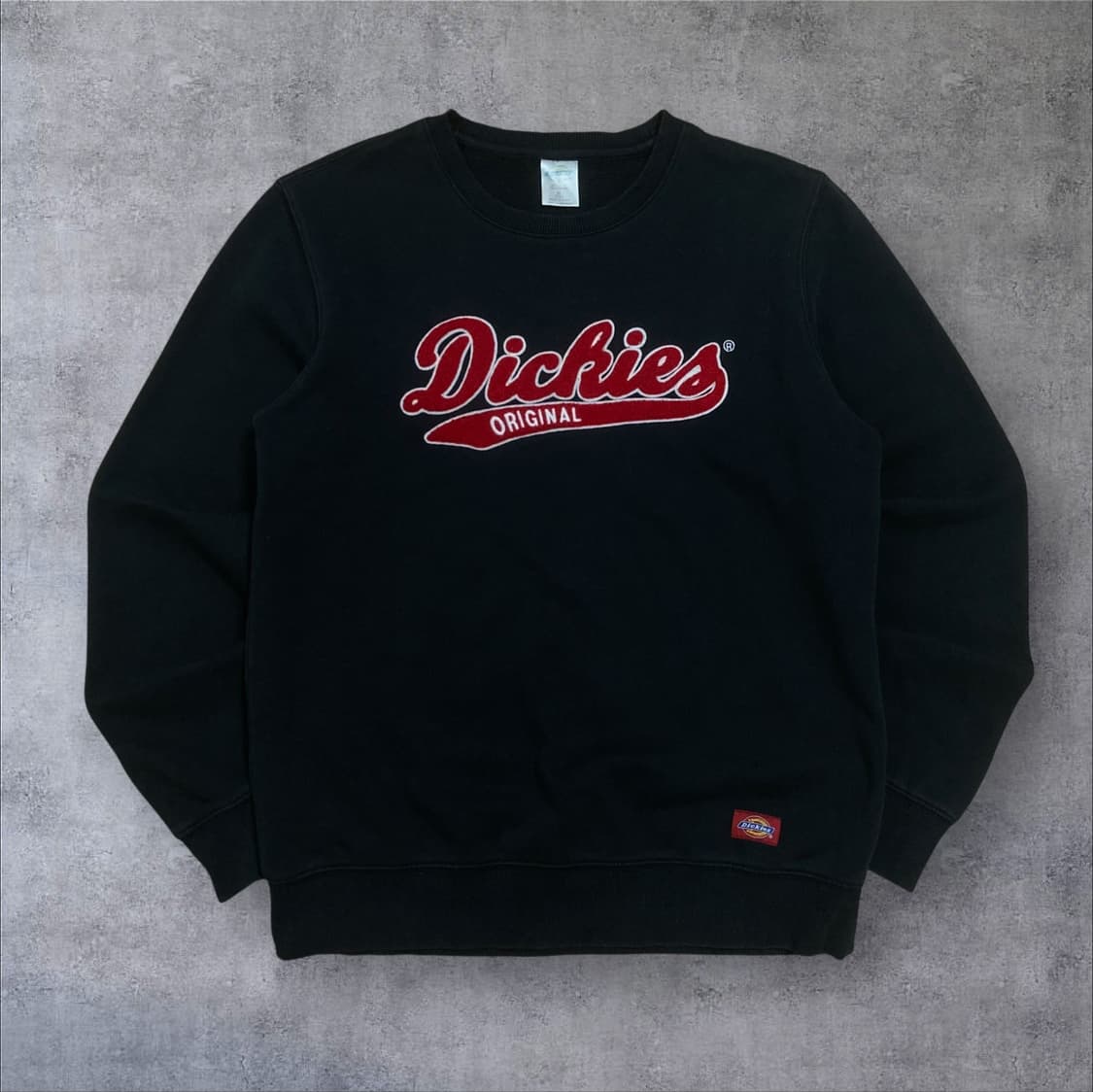 디키즈 스펠아웃 빅로고 블랙 맨투맨 상품이미지1