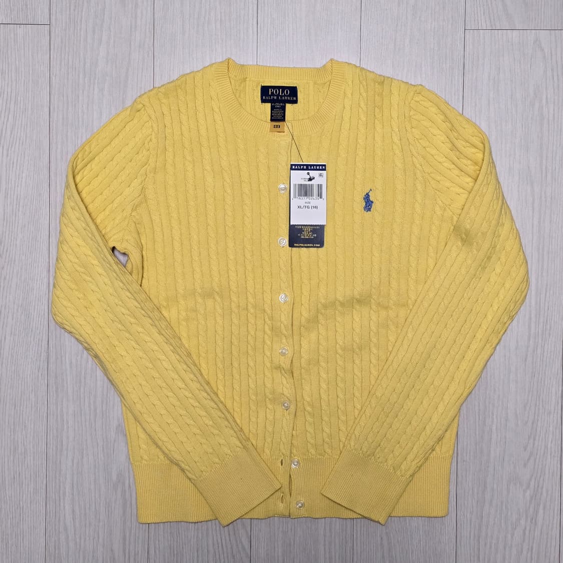 폴로 랄프로렌  걸즈 가디건 XL 새상품 상품이미지1