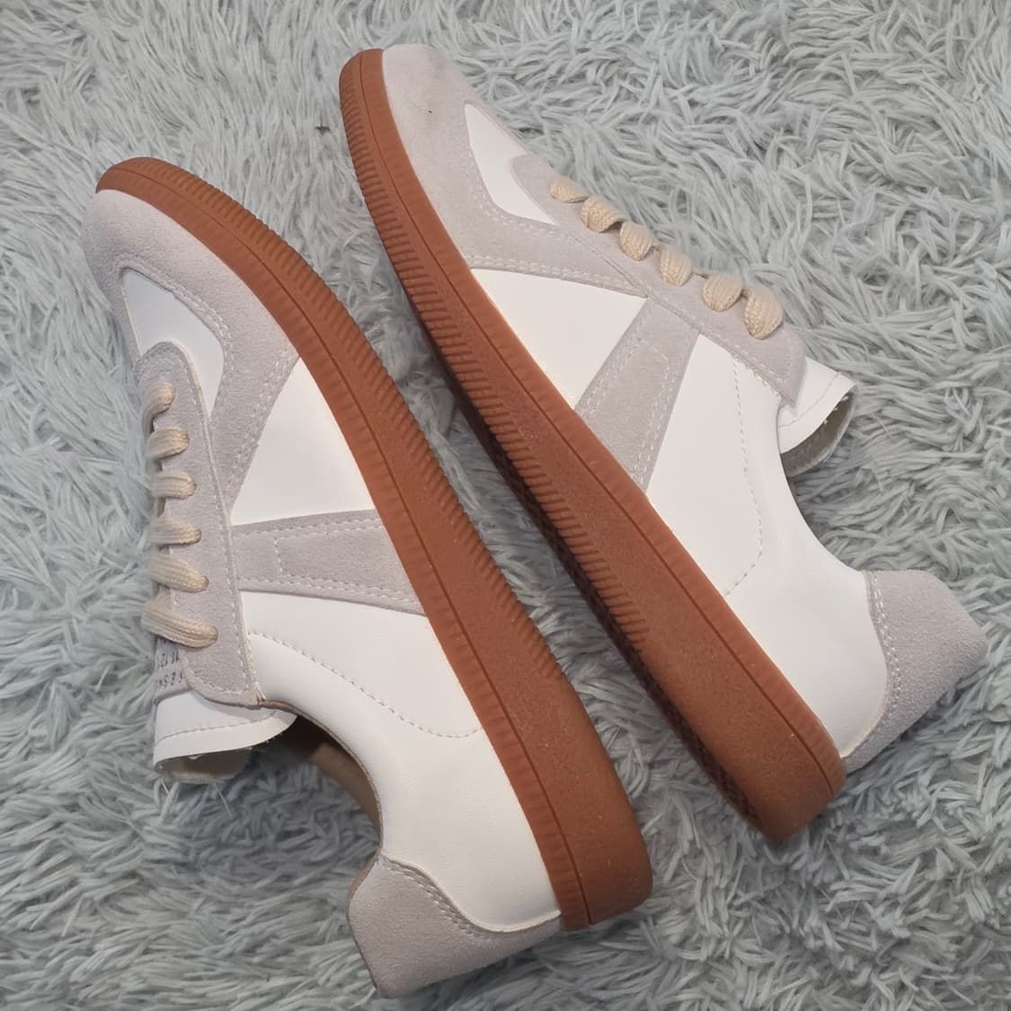 7a-16:메종 마르지엘라 독일군 스타일 화이트 스니커즈(230-235) 상품이미지8