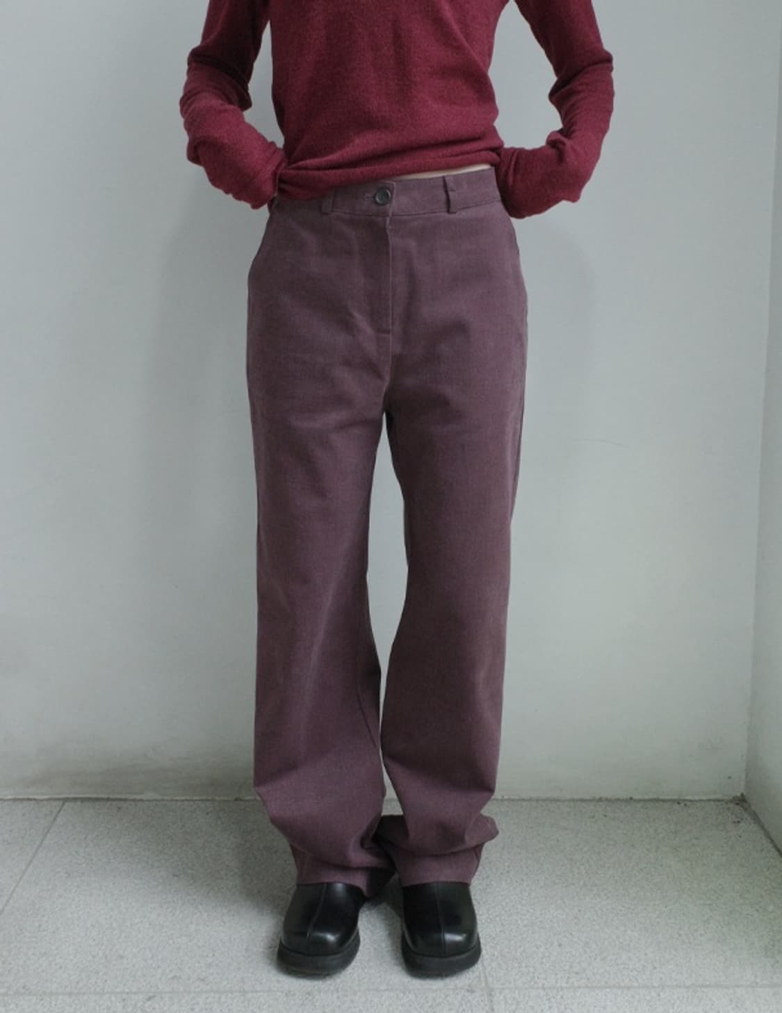 애프터먼데이 케이블 가디건 치노 팬츠 상품이미지5