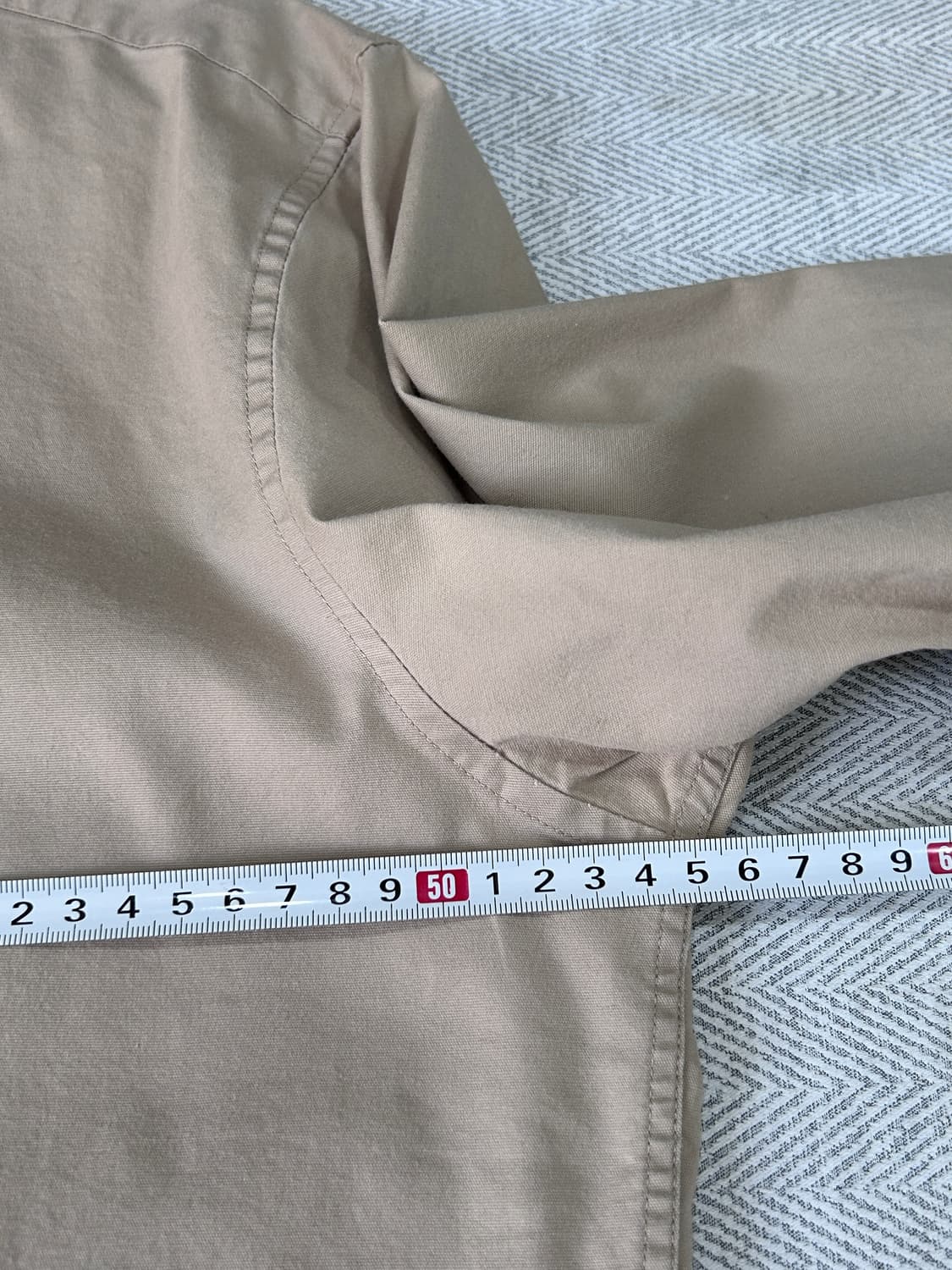 라코스테 레귤러핏 옥스포드 셔츠 베이지 100 상품이미지9