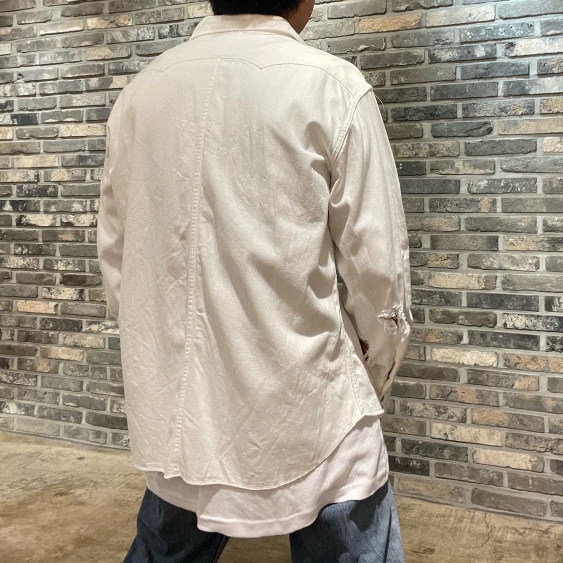 언유즈드 웨스턴 데미지 셔츠 상품이미지4