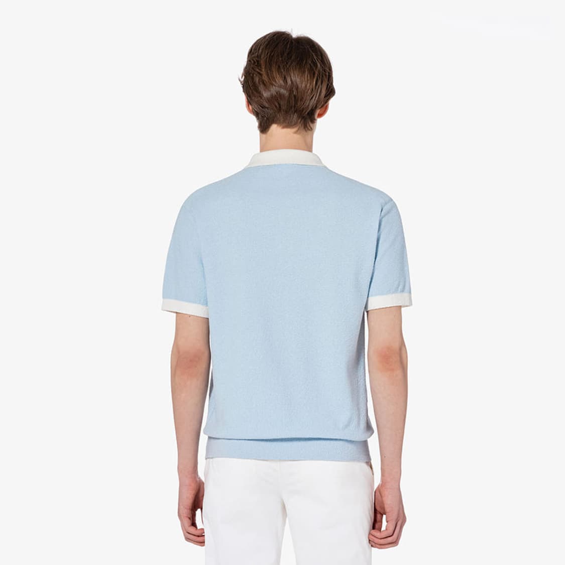 미개봉 라코스테 부클 반팔 스웨터 폴로100 라이트블루 상품이미지6