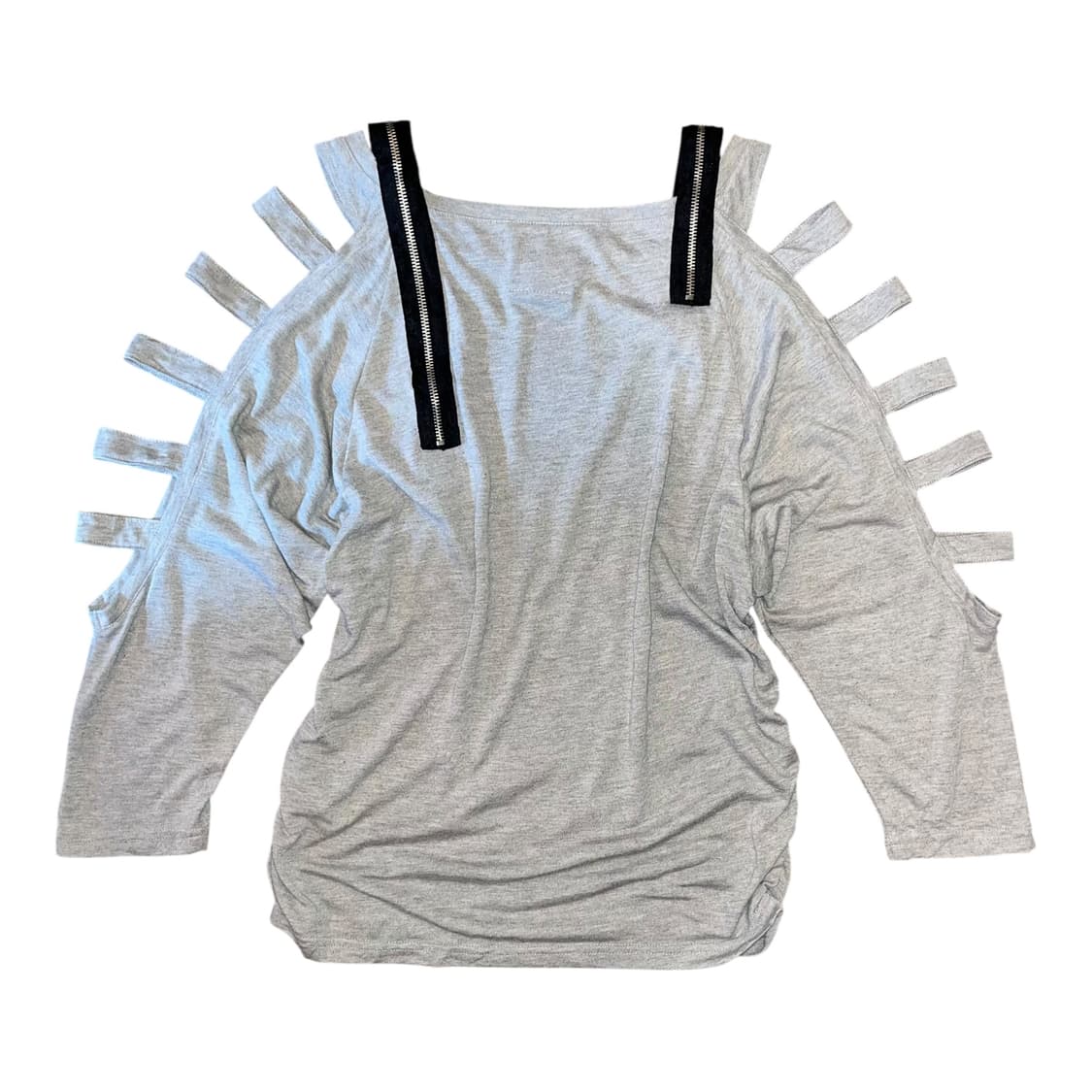 셔링 글리터 프린팅 긴팔티 갸루y2k펑크 상품이미지5