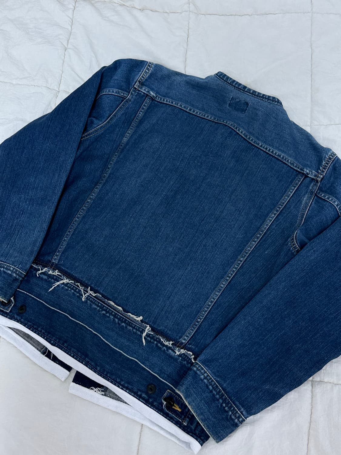 jp Lee 일본 리 j 101 컷오프 데님 자켓 미디움 상품이미지2