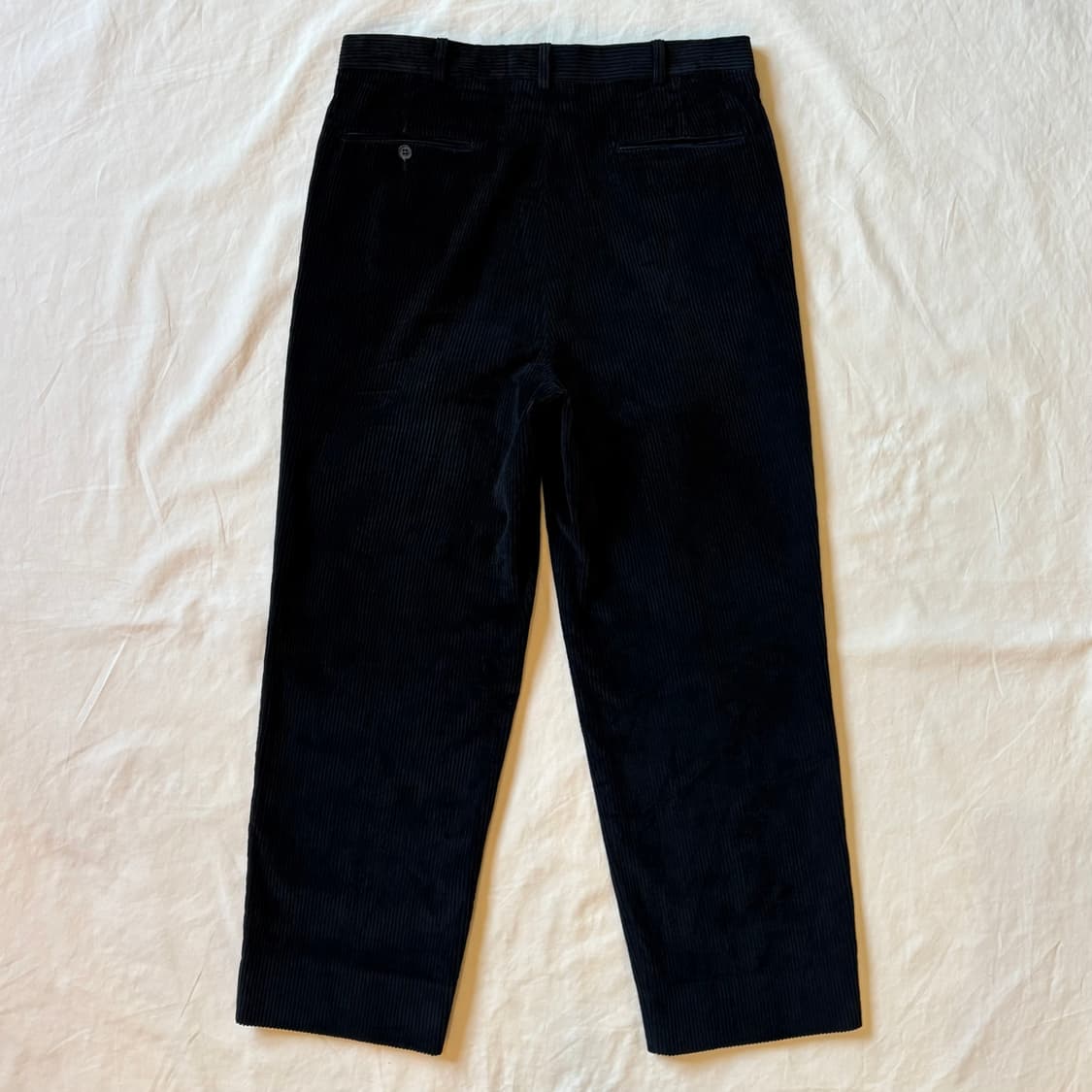(33) 70s USA CB 블랙 투턱 코듀로이 팬츠 상품이미지8