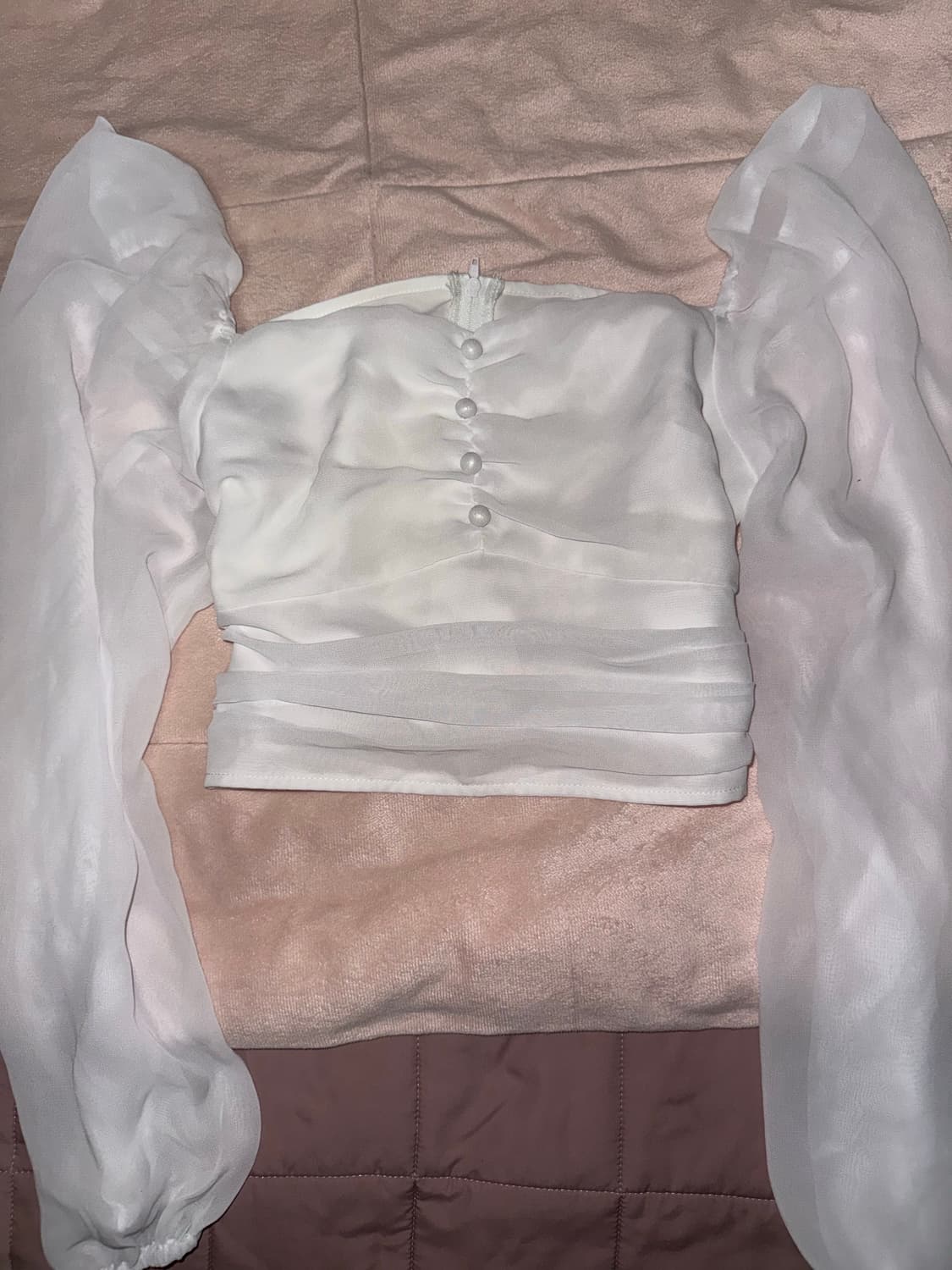 페일제이드 포유 블라우스 화이트 포어링애즈온엔젤넘버555쓰리타임즈 상품이미지1