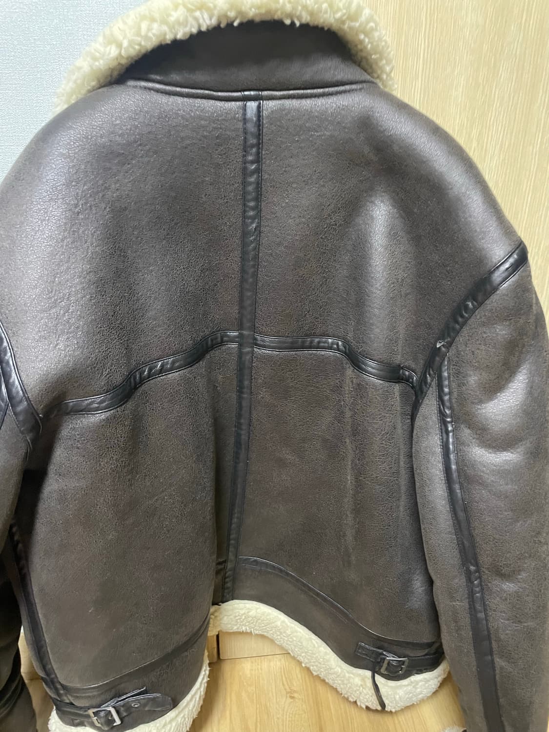 자라 ZARA 무스탕 자켓 브라운 상품이미지3