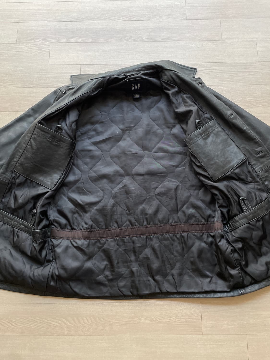 90s 올드갭 레더 카코트 gap carcoat 상품이미지10