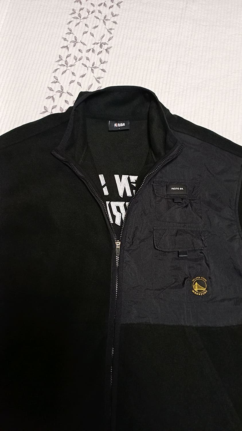 NBA 골든스테이트 플리스 실측110 가슴62 기장77 상품이미지3