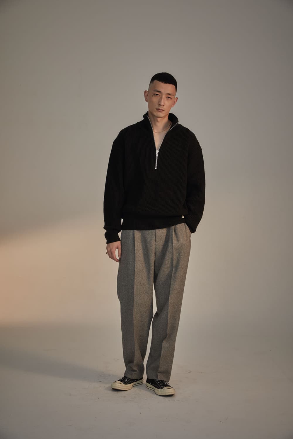 헤리티지플로스 20FW 울하프집 니트 상품이미지2