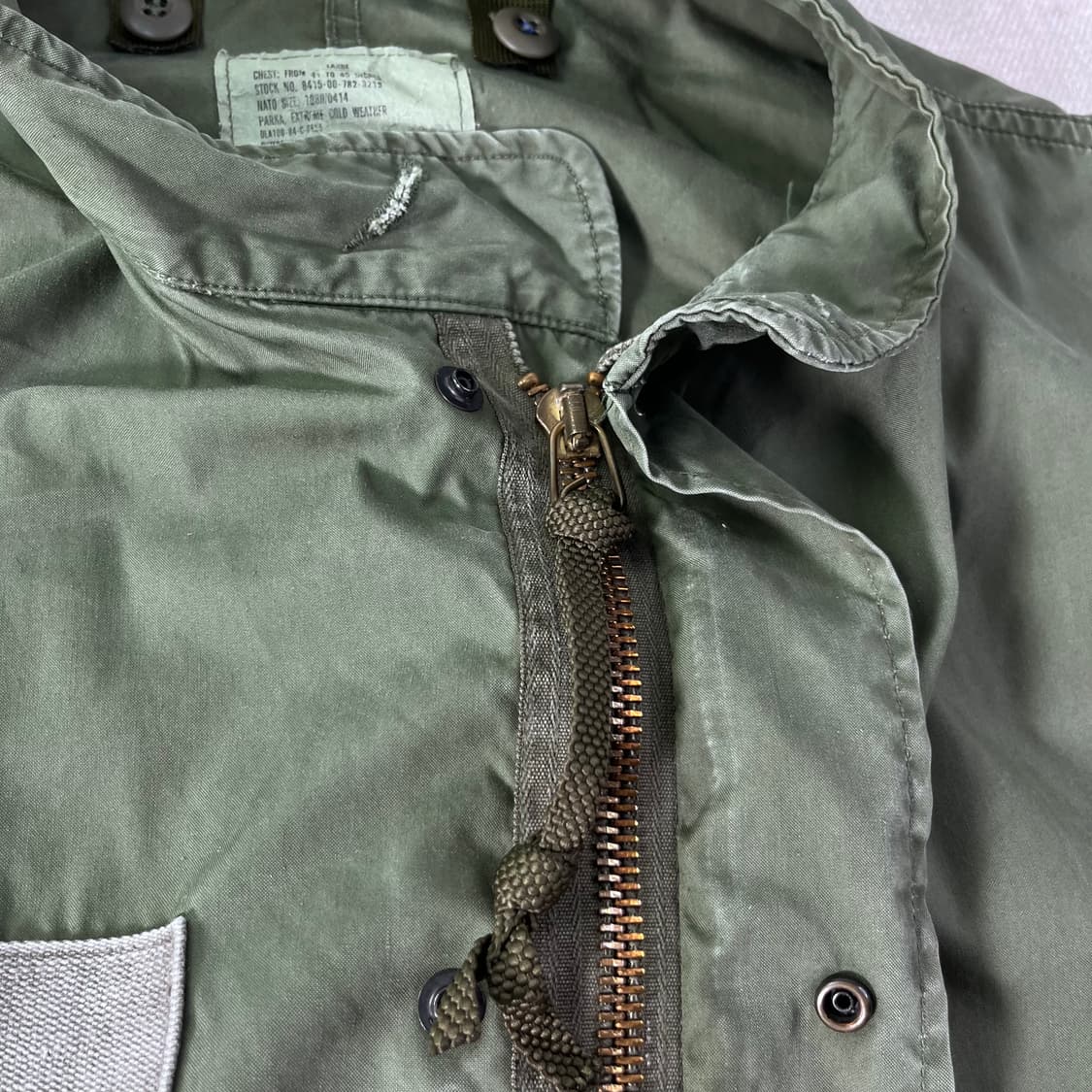 105 미군오리지널 70s m65 캐파카 피쉬테일 야상자켓 상품이미지4