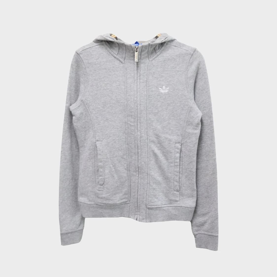 아디다스 불꽃 로고 그레이 후드 집업 60727 상품이미지2