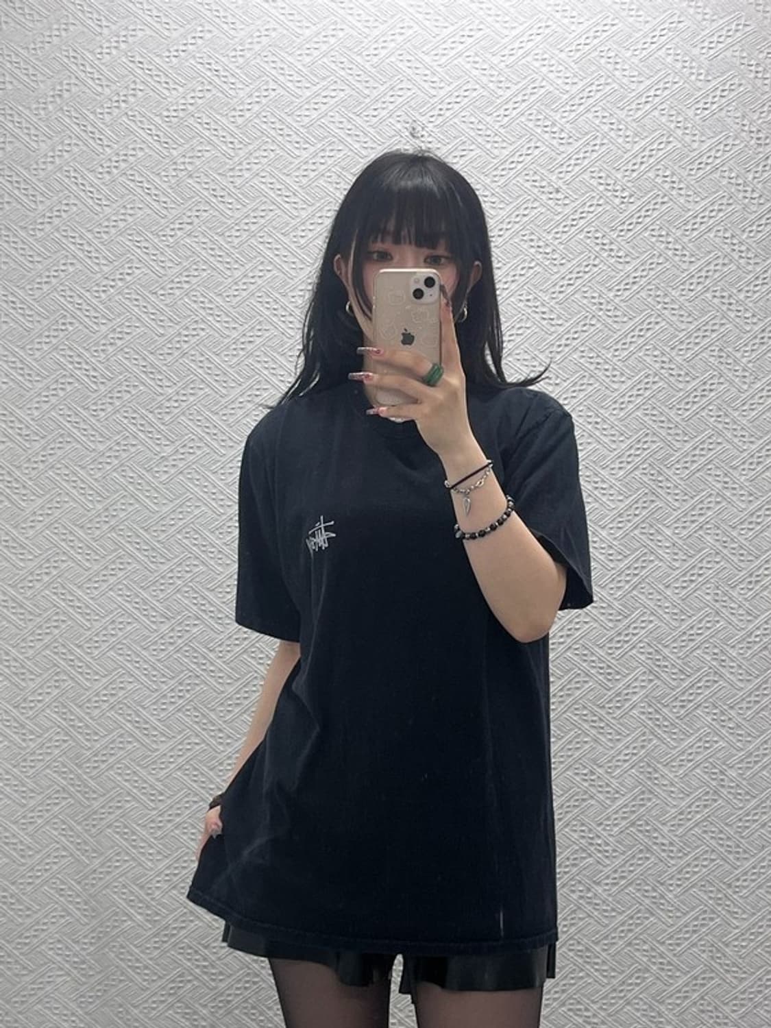 스투시 빈티지 캐주얼 프린팅 빅로고 반팔티 M C11878 상품이미지2