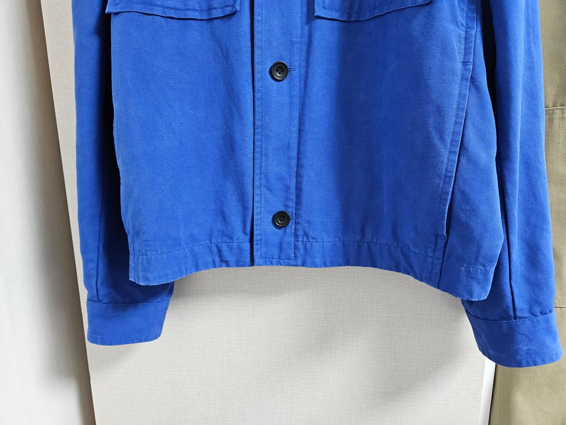 COS 릴랙스드핏 유틸리티 오버셔츠 블루 M 상품이미지5