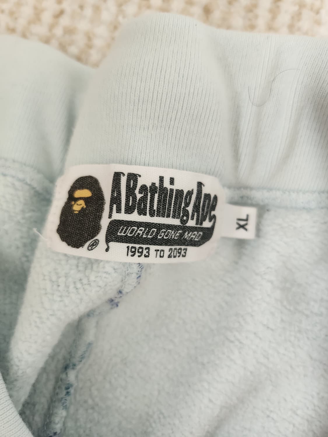 베이프 ABC카모 크리스탈 블루 팬츠 상품이미지4