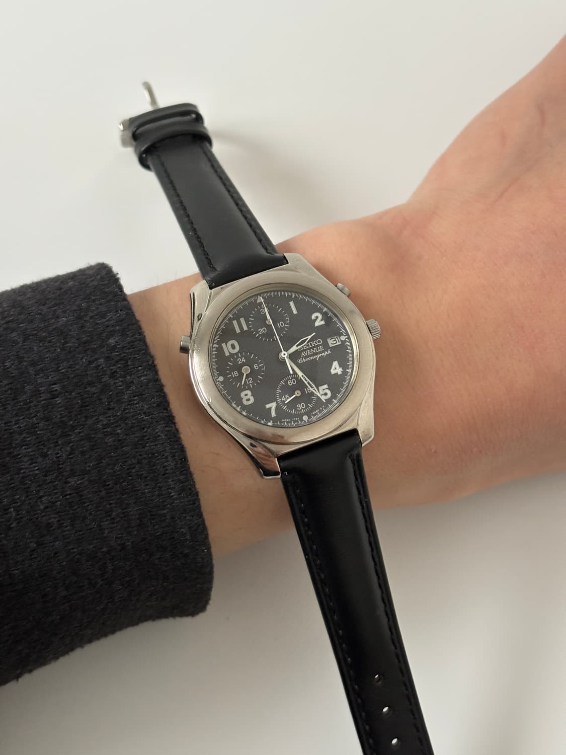 1990s Avenue Navy Dial Silver Quartz 상품이미지8