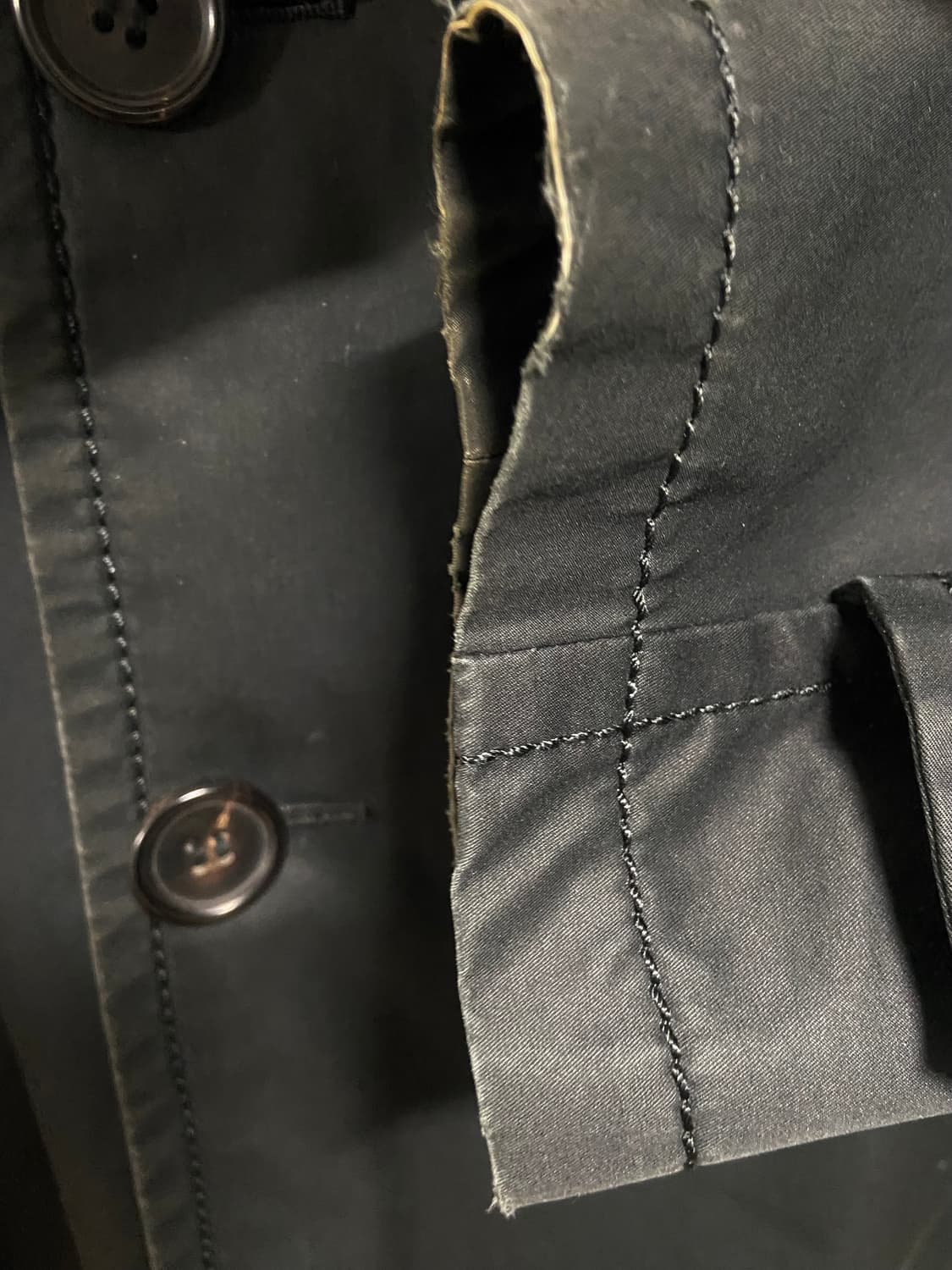 꼼데가르송 옴므 고어 윈드스토프 피코트 상품이미지6