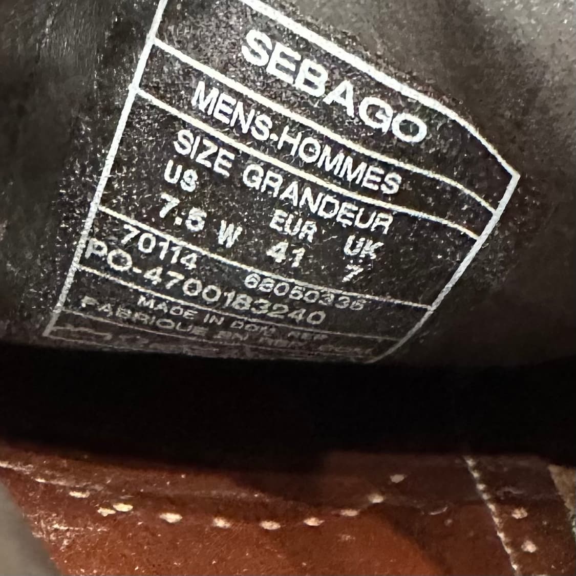 UK7) 세바고 로퍼 남성 남자 구두 보트 슈즈 브라운  상품이미지9