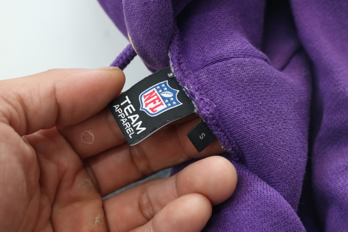 NFL 미네소타 바이킹스 빈티지 배색 후드 티셔츠 상품이미지10