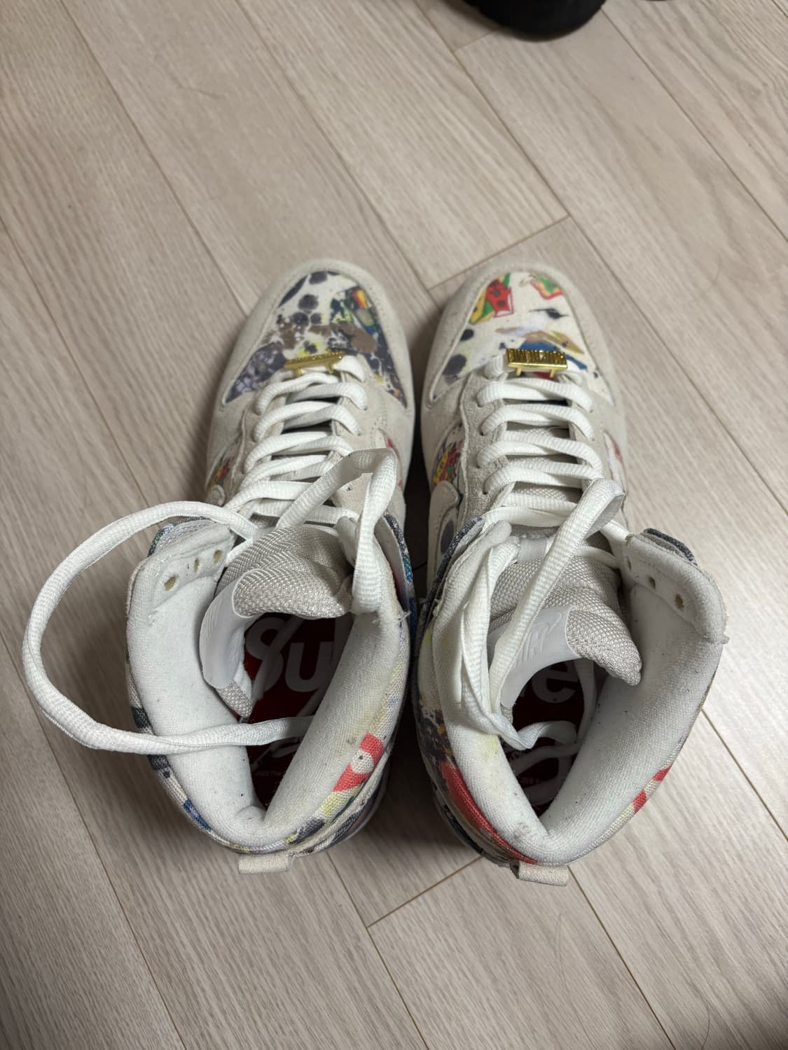 270 ] 나이키 x 슈프림 SB 덩크 하이 QS 라멜지 화이트 상품이미지6