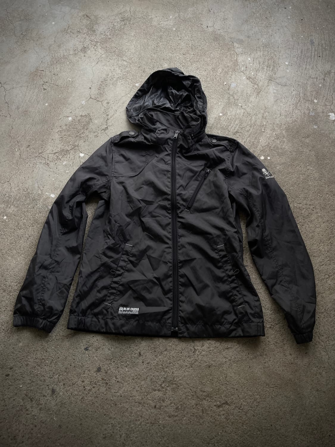 Blue cross skull miltary zip up hoody 상품이미지2