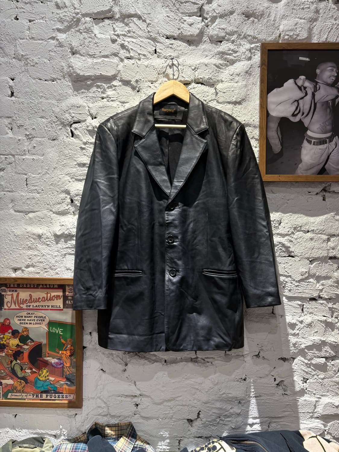 빈티지 양가죽100% 블레이저 레더자켓 상품이미지2