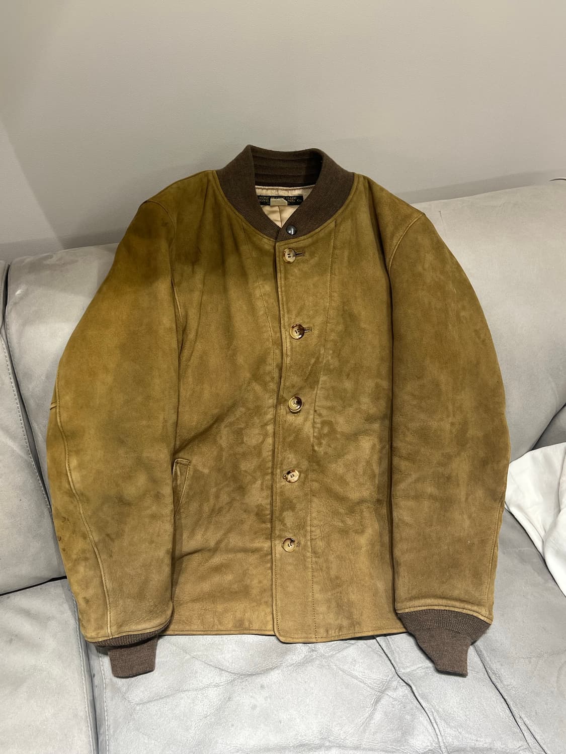 피그벨 디어스킨 스웨이드 가죽자켓 40 상품이미지1