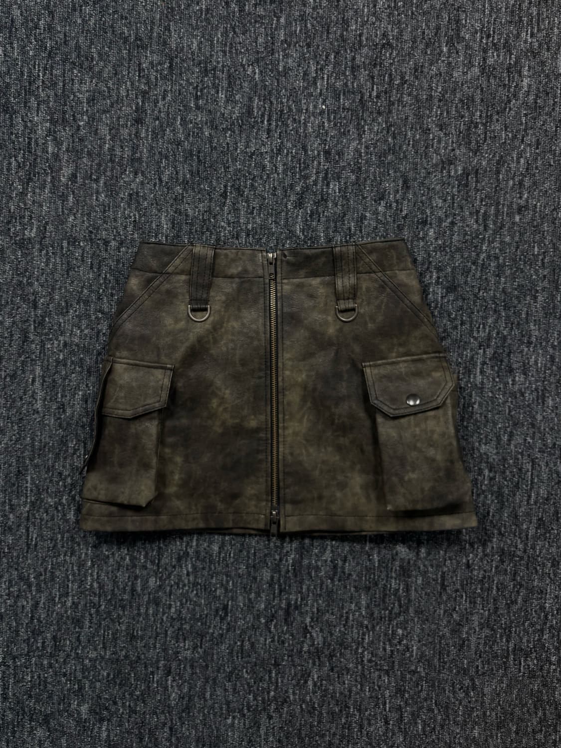 에스이오 레더 미니 스커트 상품이미지5