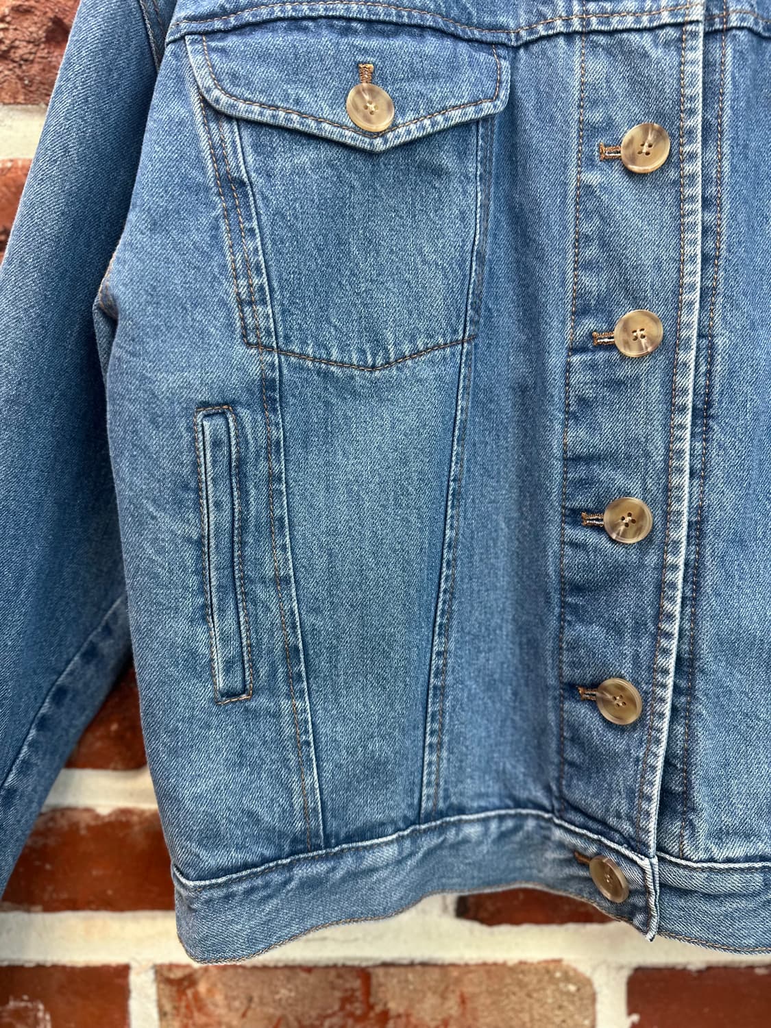 (XS)레지나표 노카라 데님 자켓 상품이미지5