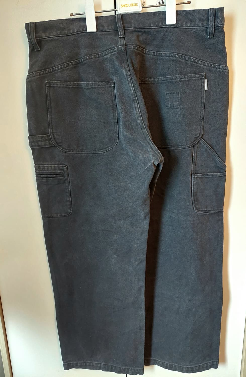 에스피오나지 워시드 캔버스 더블니 워크팬츠 차콜 네이비 XL 상품이미지3