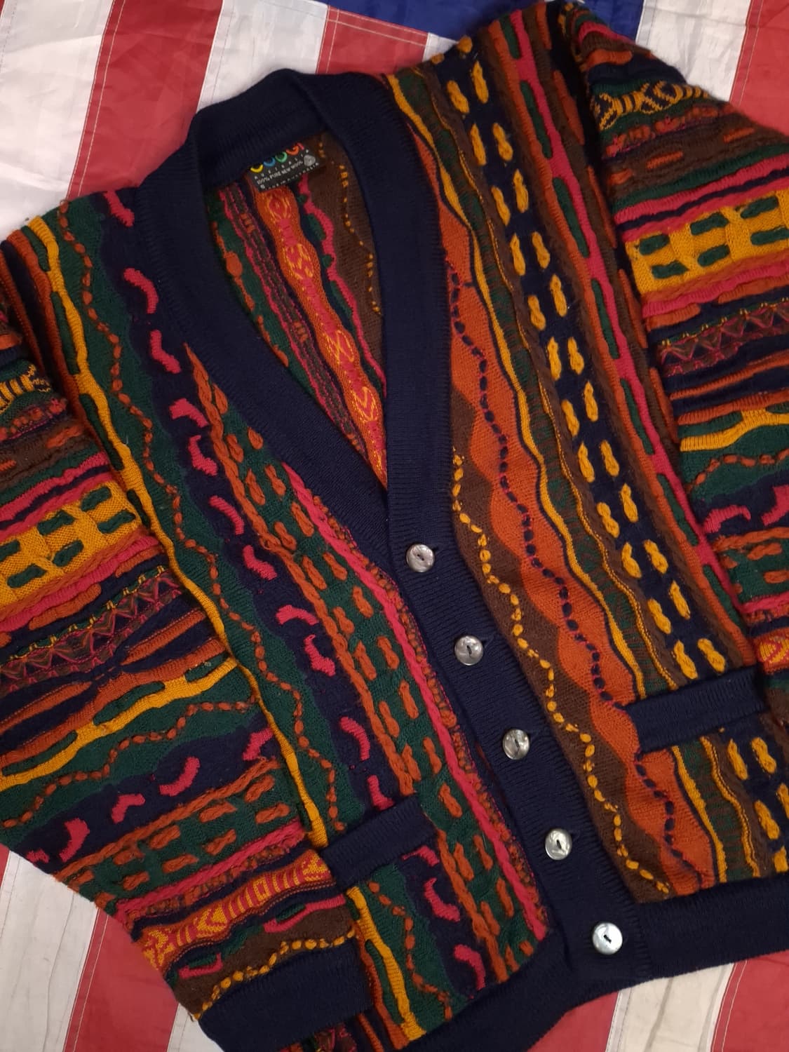 새제품급 오리지날 오스트레일리아 쿠지 COOGI 케이블니트 가디건 상품이미지2