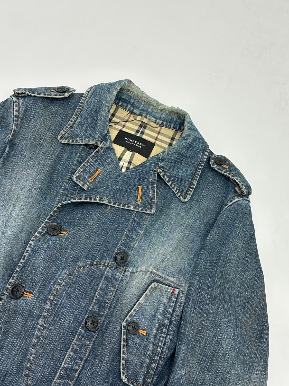 버버리 여성 데님 트렌치 코트 상품이미지3