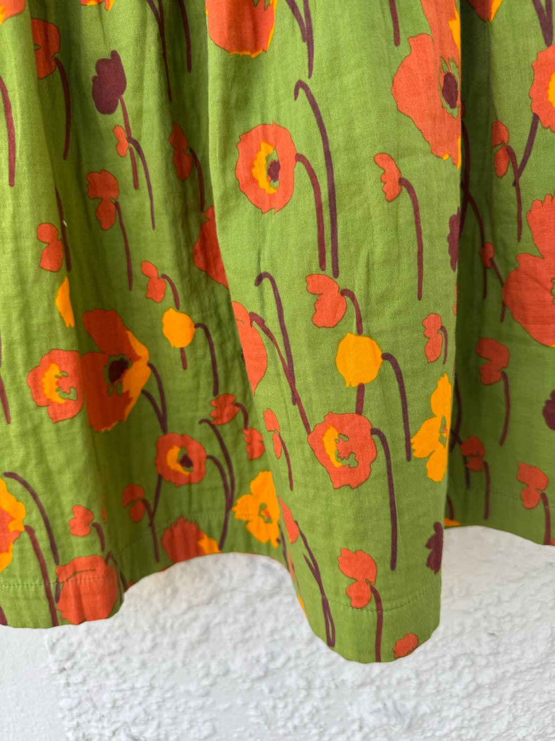 49AV. 준코 시마다 / 포피 플라워 코튼 스커트 상품이미지3