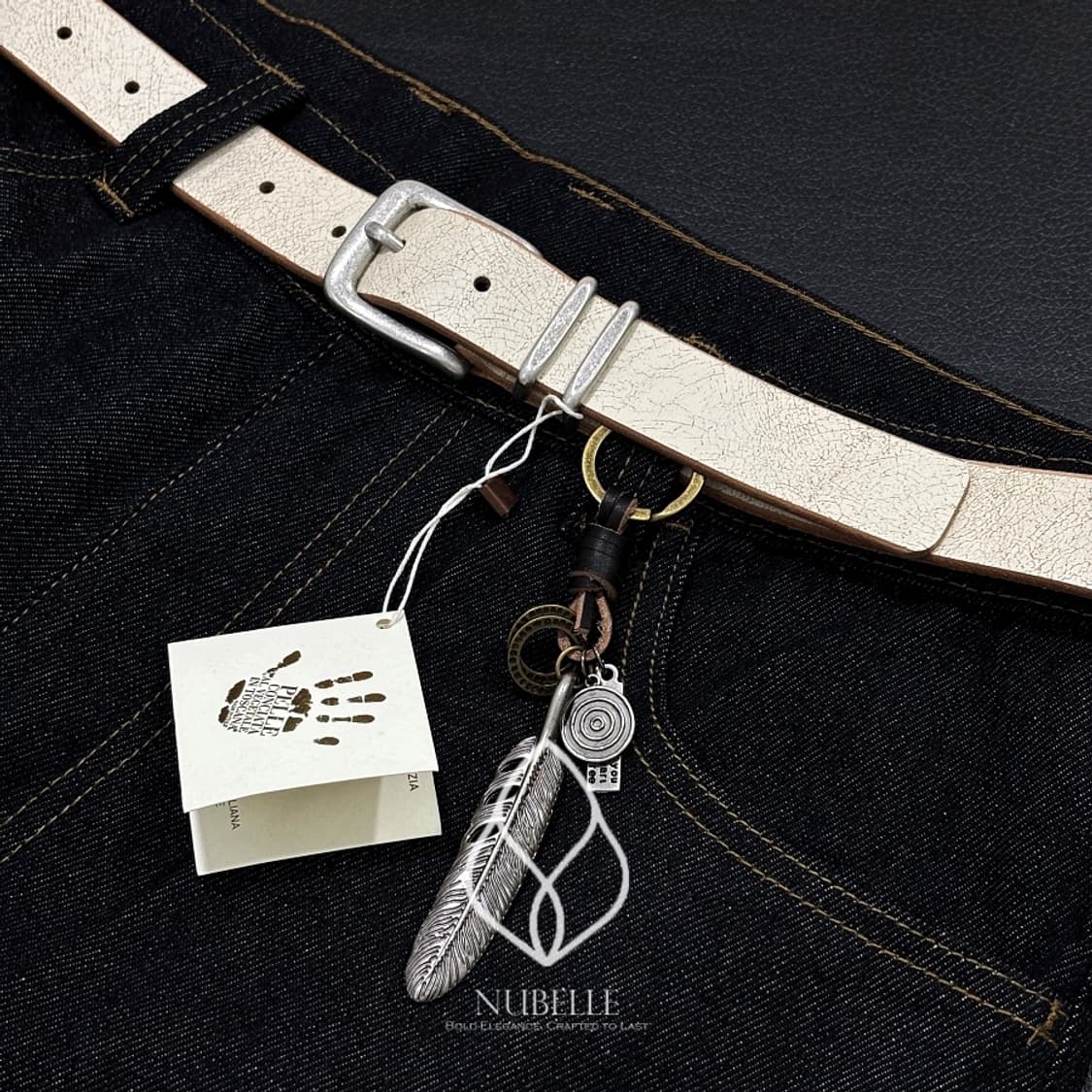 🌗 Vera pelle crack belt / 베라펠레 크랙 가죽 벨트 상품이미지3